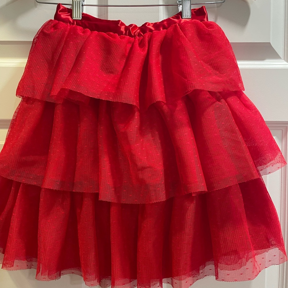 Janie and Jack red tulle skirt - 7